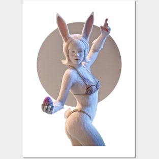 Naughty Easter Bunny Posters and Art